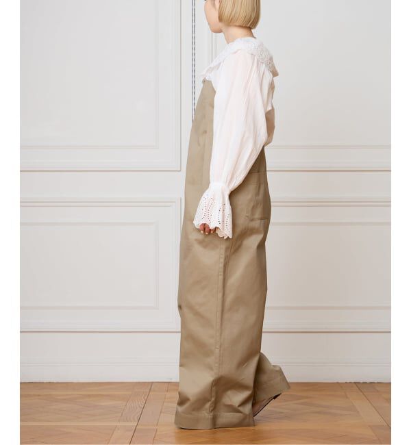 IENA LA BOUCLE「IENA LA BOUCLE コットンギャバジンベアオールインワン」|オールインワン|