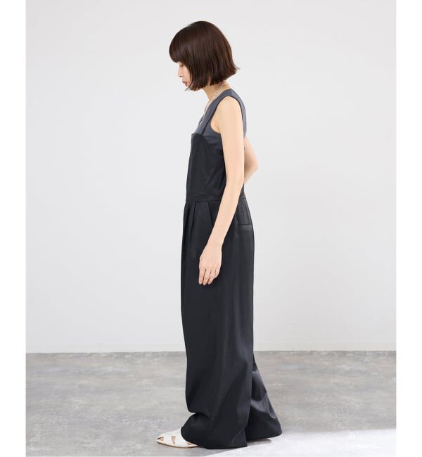 IENA「ウォッシャブル スクエアネックサロペット」|オールインワン|