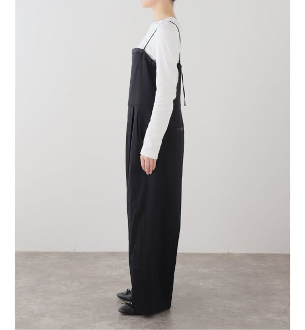 IENA「ウォッシャブル スクエアネックサロペット」|オールインワン|