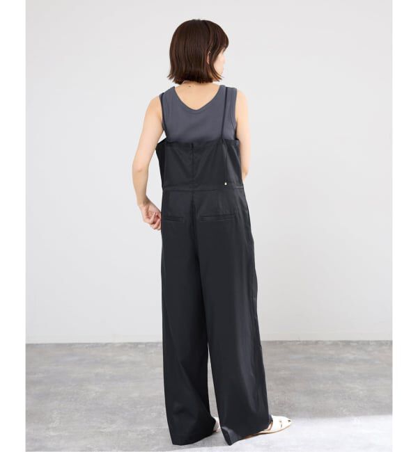 IENA「ウォッシャブル スクエアネックサロペット」|オールインワン|