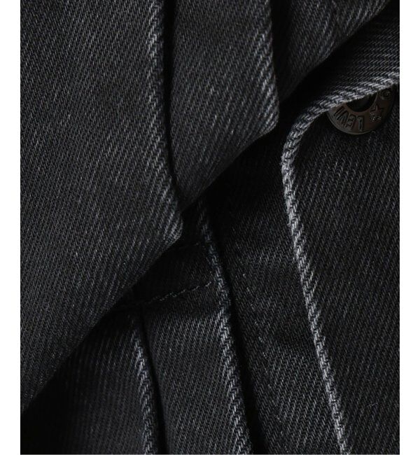 EDIFICE「《再入荷》Levi&rsquo;s(リーバイス) 別注 Type 1 Trucker Jacket BLACK "COLLARLESS"」|デニムジャケット|