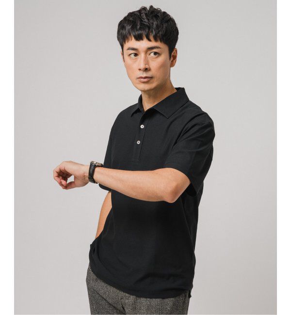 EDIFICE「"吸水速乾機能"ALBINI オープン ポロシャツ」|ポロシャツ|