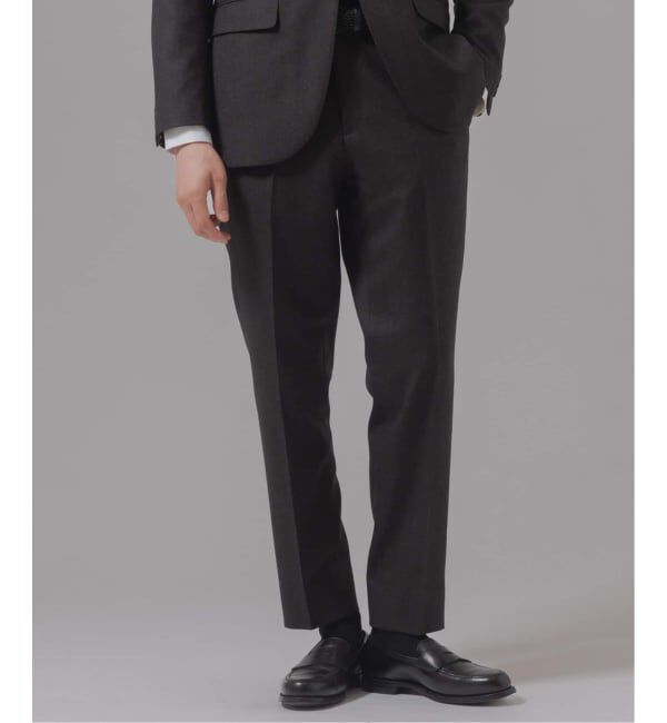 EDIFICE「SUPER 120&rsquo;s ウールサキソニー テーパードパンツ【セットアップ着用可能】」|スラックス|