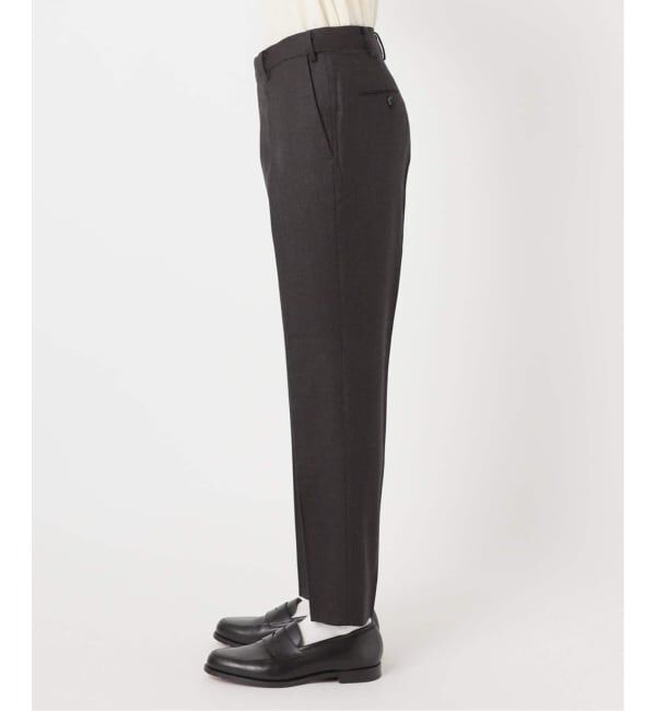 EDIFICE「SUPER 120&rsquo;s ウールサキソニー テーパードパンツ【セットアップ着用可能】」|スラックス|