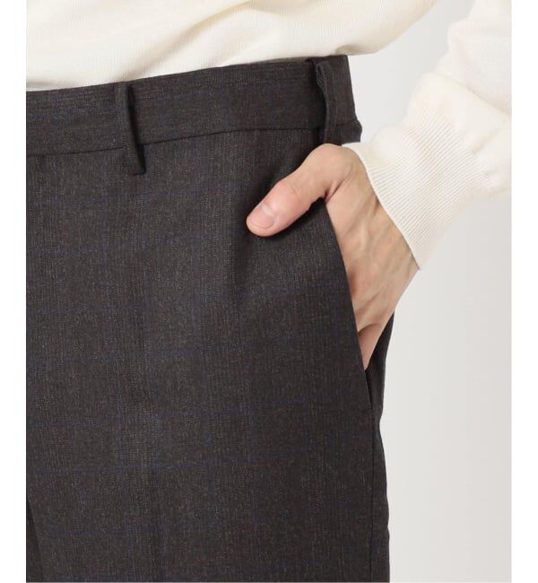 EDIFICE「SUPER 120&rsquo;s ウールサキソニー テーパードパンツ【セットアップ着用可能】」|スラックス|