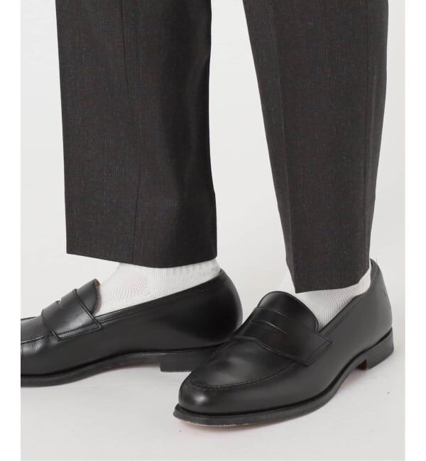 EDIFICE「SUPER 120&rsquo;s ウールサキソニー テーパードパンツ【セットアップ着用可能】」|スラックス|
