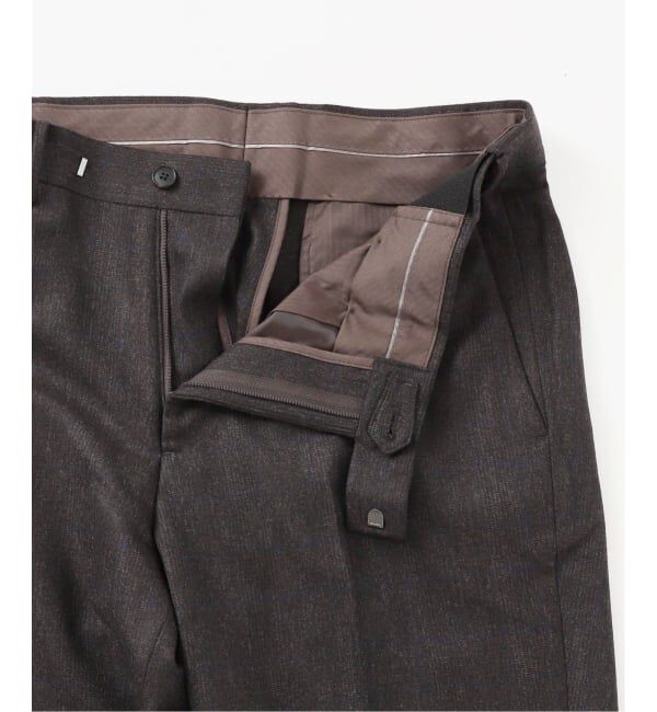 EDIFICE「SUPER 120&rsquo;s ウールサキソニー テーパードパンツ【セットアップ着用可能】」|スラックス|