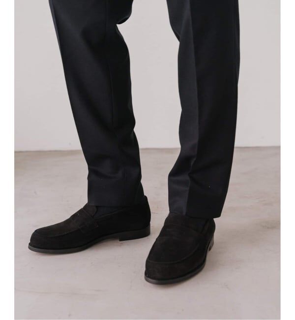 EDIFICE「SUPER 120&rsquo;s ウールサキソニー テーパードパンツ【セットアップ着用可能】」|スラックス|