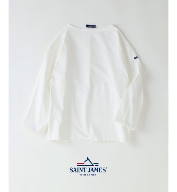 EDIFICE「SAINT JAMES(セントジェームス)  OUESSANT ルーズ (SOLID)」|Tシャツ・カットソー|ホワイト