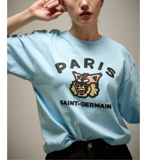 Paris Saint-Germain「【Paris Saint-Germain / パリ・サン＝ジェルマン】 JP COLLEGE LOGO TEE」|Tシャツ・カットソー|ブルー