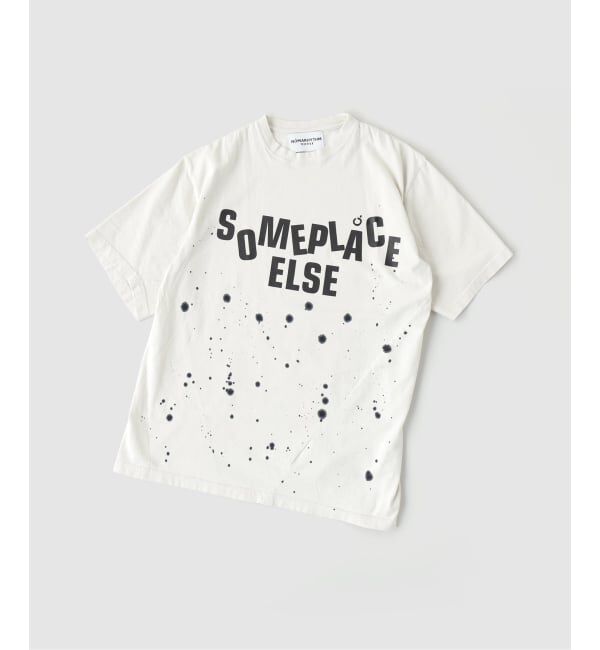 EDIFICE「NOMARHYTHM TEXTILE (ノーマリズム テキスタイル) Hand Dye Twist Tee Shirt SPE」|Tシャツ・カットソー|ホワイト B