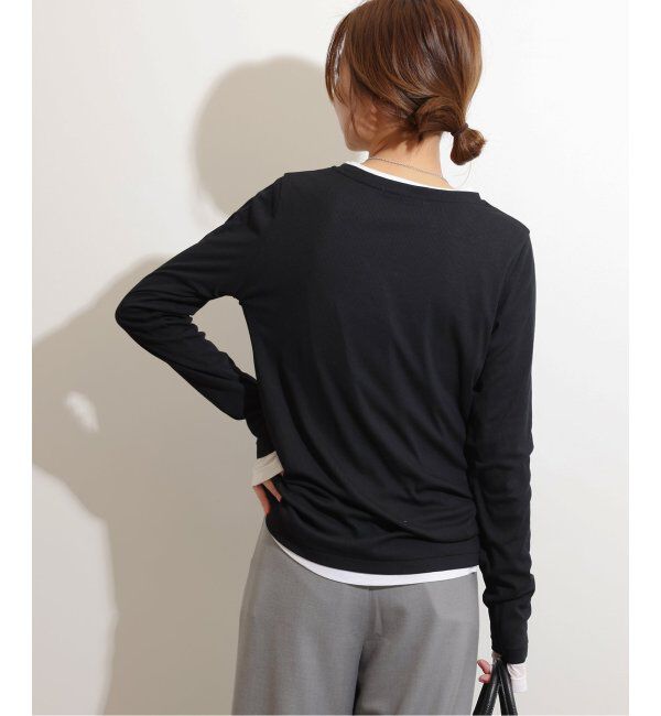 JOURNAL STANDARD relume「《追加5》ソフトテレコクルーネックロングTEE」|Tシャツ・カットソー|