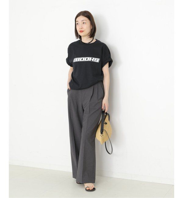 journal standard L'essage「【Pacific BOOKS 】Nascar BLACK t-shirts：Tシャツ」|Tシャツ・カットソー|