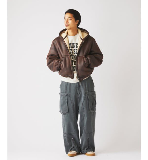 JOURNAL STANDARD relume「フェイクムートン リバーシブル フーディ ブルゾン」|その他|