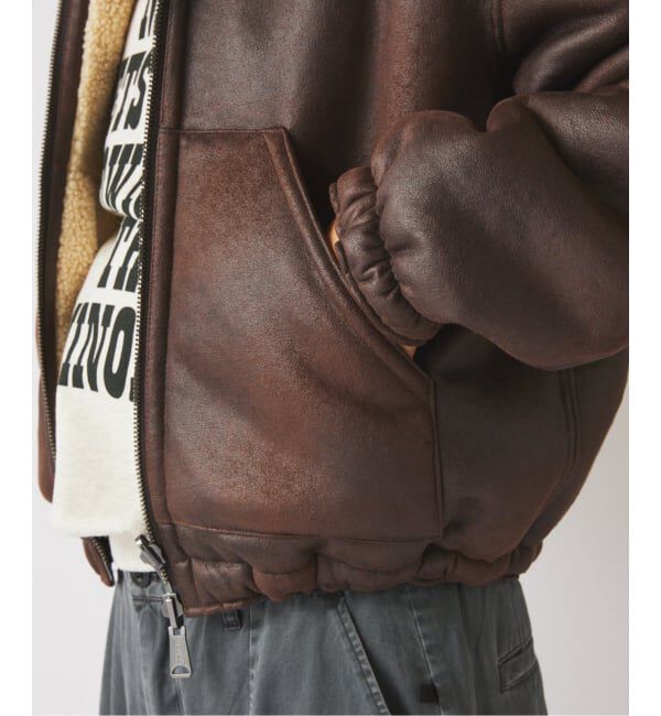 JOURNAL STANDARD relume「フェイクムートン リバーシブル フーディ ブルゾン」|その他|