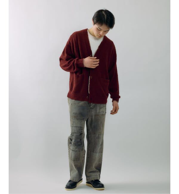 J.S.Homestead「J.S.Homestead / ハンド ステッチ ビアード カーディガン」|カーディガン|