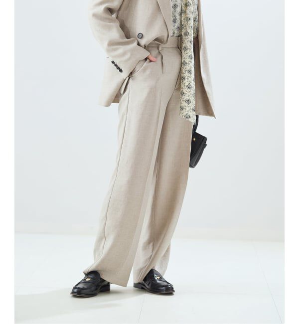 journal standard L'essage「《追加/セットアップ可》アイアスタックパンツ」|スラックス|