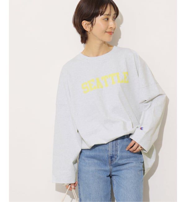 JOURNAL STANDARD relume「別注【Champion/チャンピオン】16s/1 Jersey L/S Bleach Wash：カットソー」|Tシャツ・カットソー|