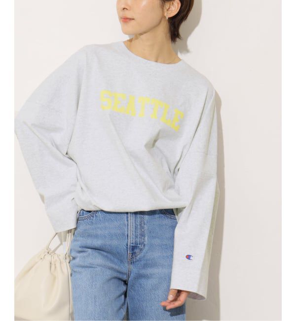 JOURNAL STANDARD relume「別注【Champion/チャンピオン】16s/1 Jersey L/S Bleach Wash：カットソー」|Tシャツ・カットソー|