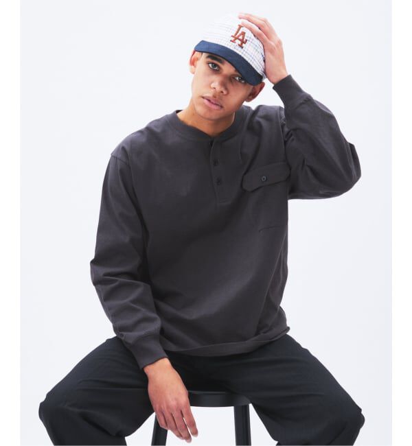 JOURNAL STANDARD「CHAMPION / チャンピオン for JS 長袖 ヘンリーネック」|Tシャツ・カットソー|