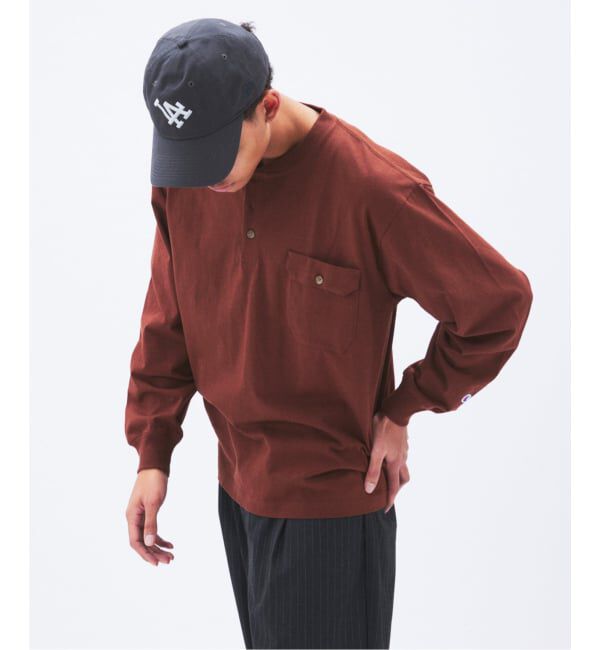 JOURNAL STANDARD「CHAMPION / チャンピオン for JS 長袖 ヘンリーネック」|Tシャツ・カットソー|
