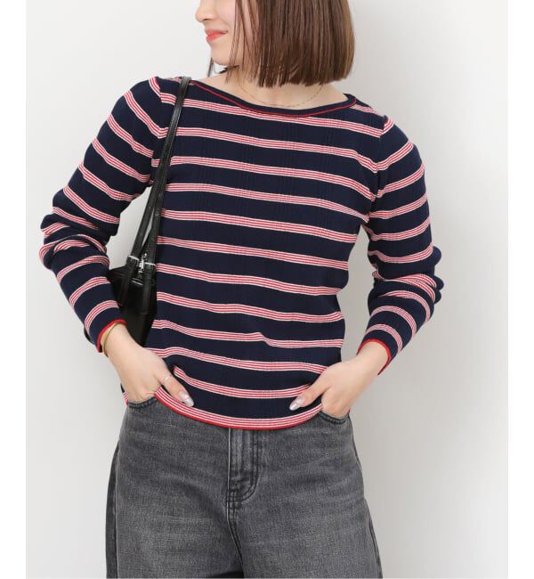 JOURNAL STANDARD relume「ハリヌキボーダークルーネックプルオーバー」|ニット・セーター|