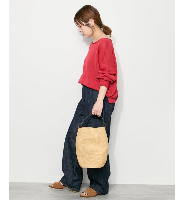 journal standard L'essage「ウォッシャブル ペーパー混プルオーバー」|ニット・セーター|