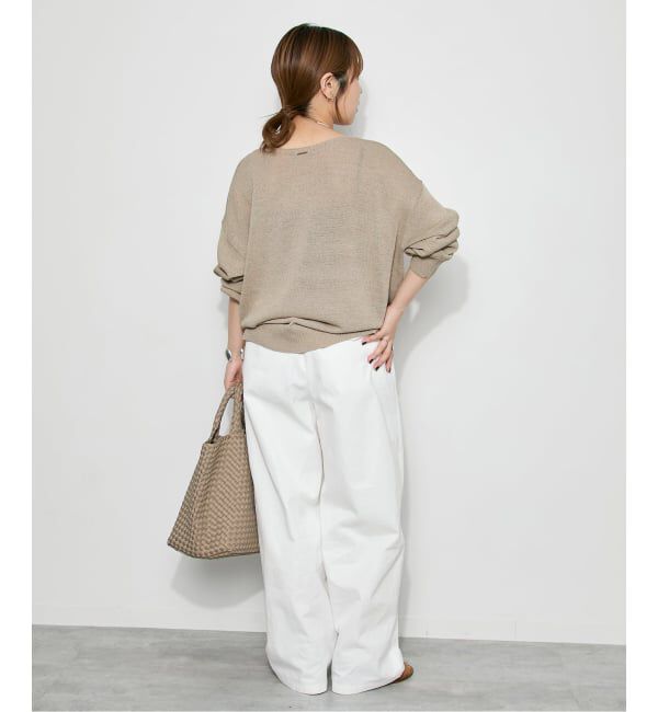 journal standard L'essage「ウォッシャブル ペーパー混プルオーバー」|ニット・セーター|