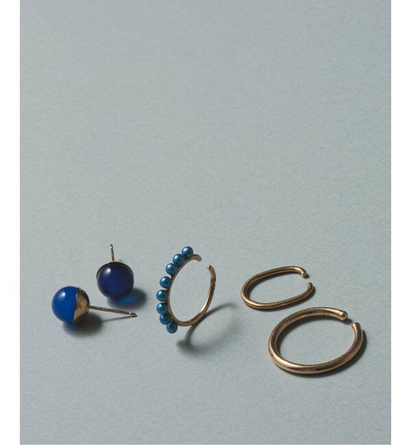 Lilas by Spick&Span「インディゴパールラインイヤーカフ K10（片耳）」|イヤーカフ|