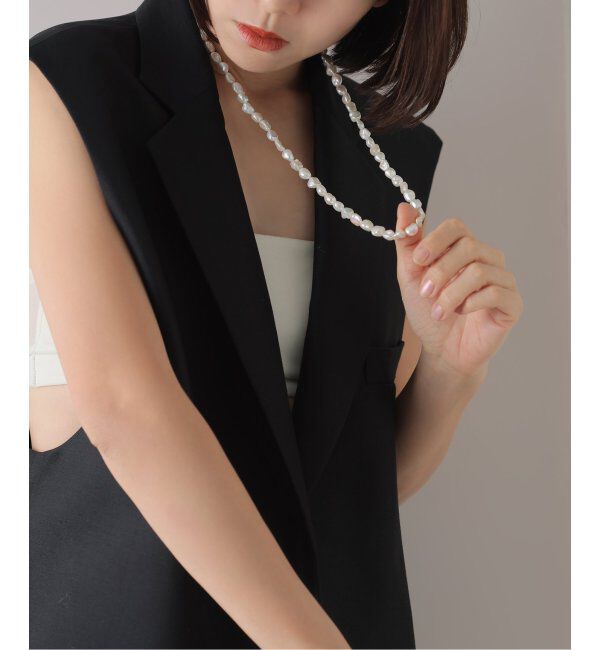 Lilas by Spick&Span「バロックパール65cmネックレス SV」|ネックレス|