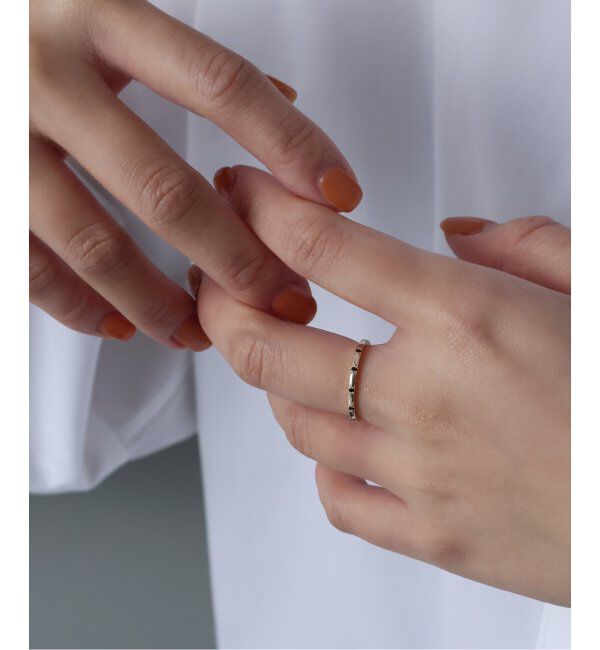 Lilas by Spick&Span「オニキスステーションリング K10」|リング|ゴールド