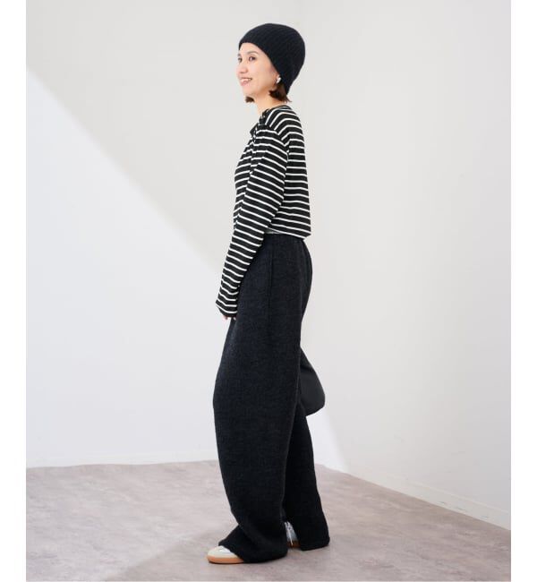 FRAMeWORK「ショルダースナップボーダーTee」|Tシャツ・カットソー|