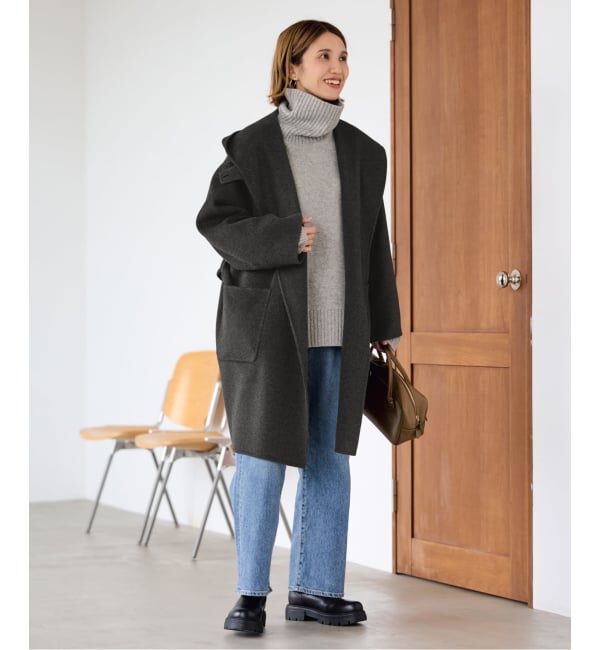 FRAMeWORK「SUPER160'sフーディショートコート」|その他|