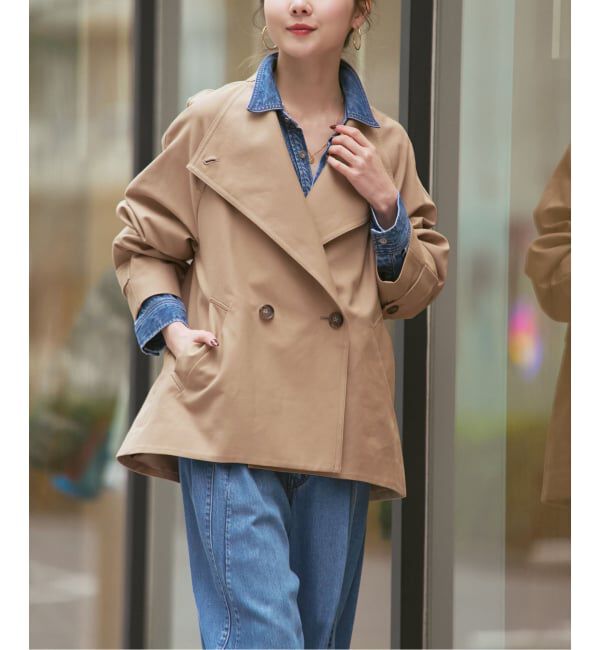 NOBLE「《追加》コットンダブルクロススタンドショートコート」|その他|