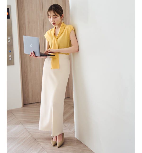 NOBLE「シルクフィールボウタイニット」|ニット・セーター|