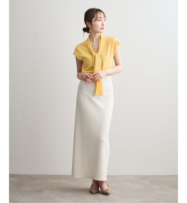 NOBLE「シルクフィールボウタイニット」|ニット・セーター|