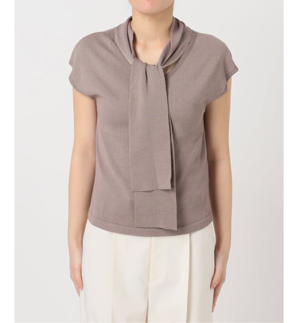 NOBLE「シルクフィールボウタイニット」|ニット・セーター|