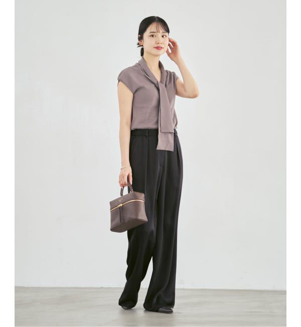 NOBLE「シルクフィールボウタイニット」|ニット・セーター|