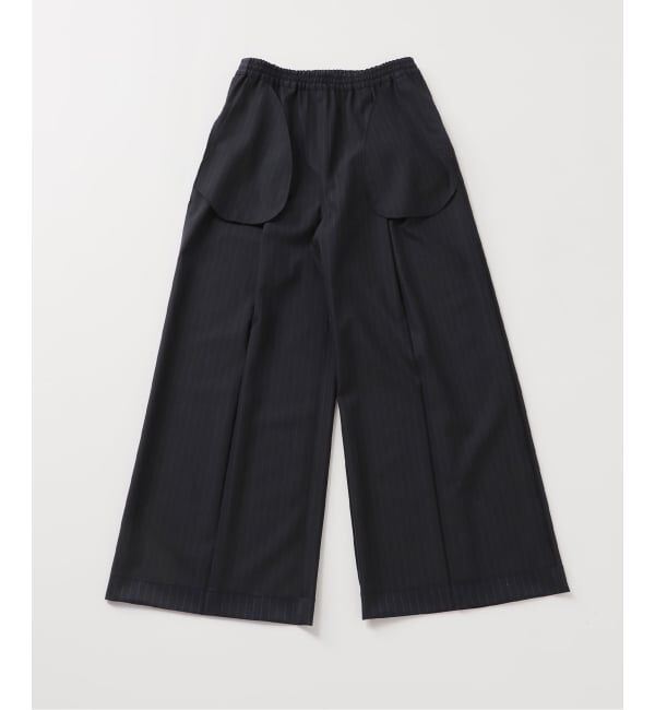 FRAMeWORK「TWストライプワイドパンツ」|スラックス|
