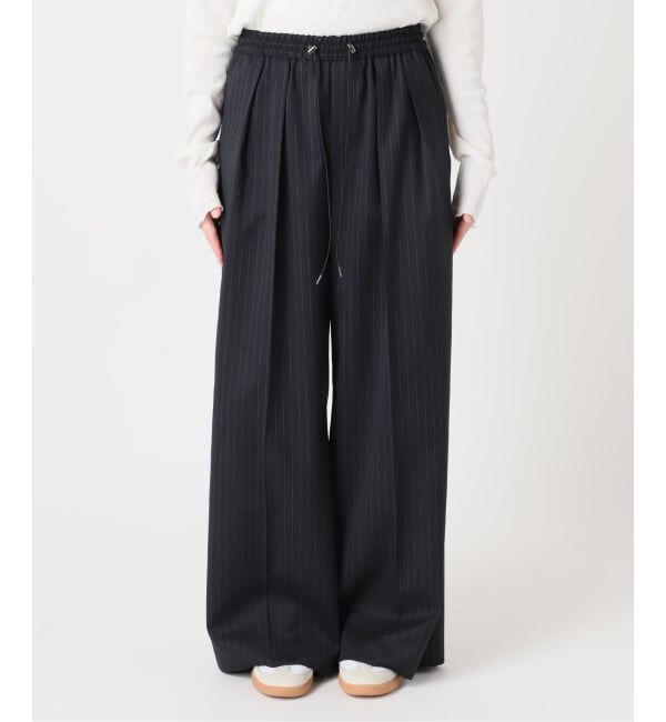 FRAMeWORK「TWストライプワイドパンツ」|スラックス|