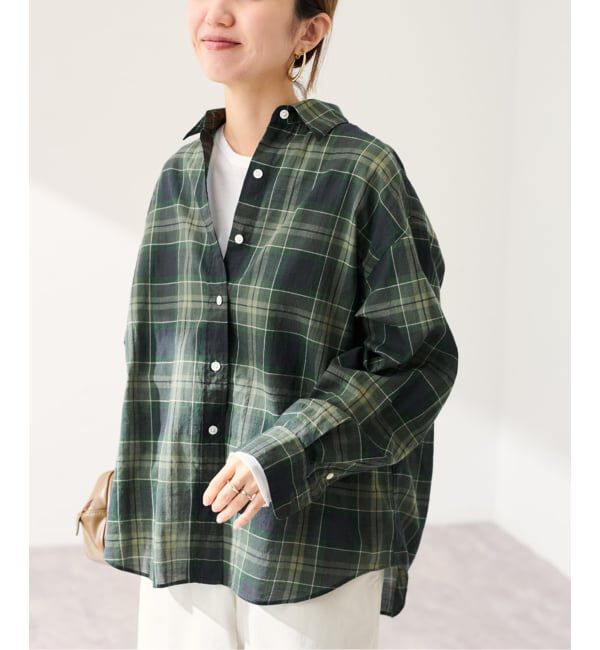 FRAMeWORK「コットンウールチェックレギュラーシャツ」|シャツ・ブラウス|