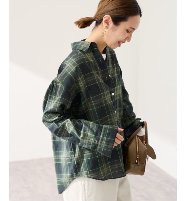 FRAMeWORK「コットンウールチェックレギュラーシャツ」|シャツ・ブラウス|