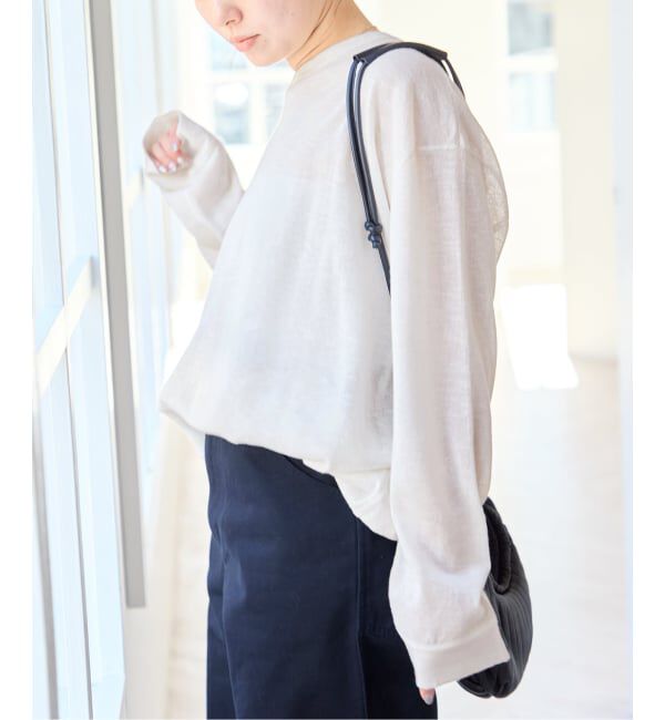 U by SPICK&SPAN「ウォッシャブルシアーオーバーニット」|ニット・セーター|