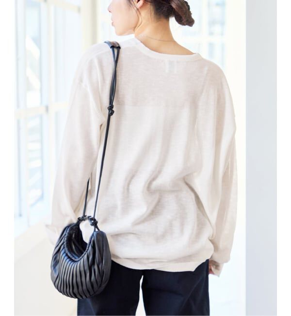 U by SPICK&SPAN「ウォッシャブルシアーオーバーニット」|ニット・セーター|