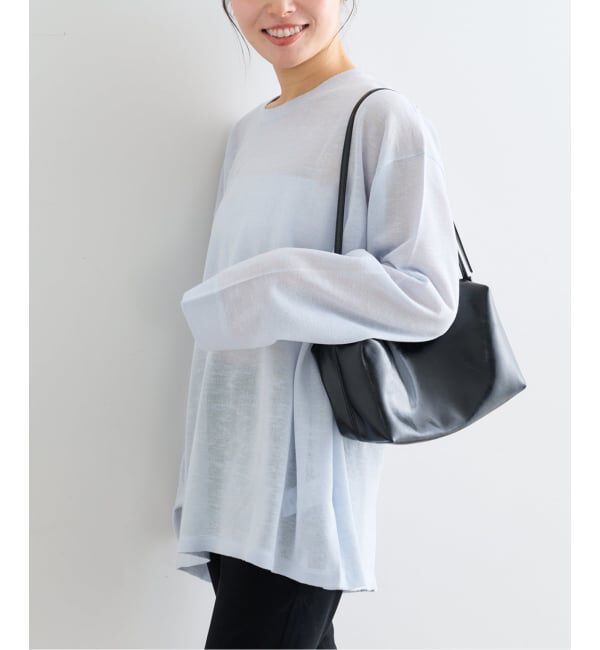 U by SPICK&SPAN「ウォッシャブルシアーオーバーニット」|ニット・セーター|