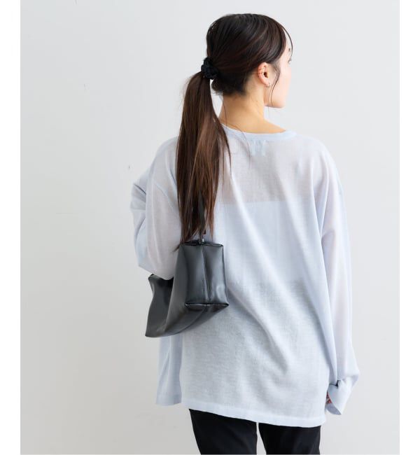 U by SPICK&SPAN「ウォッシャブルシアーオーバーニット」|ニット・セーター|