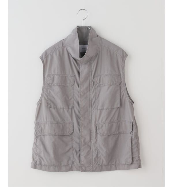 FRAMeWORK「ピグメントナイロンVEST」|ダウンベスト・ベスト|グレーA