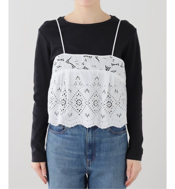  「【洗える】TICCA/ティッカ レースキャミソール」|シャツ・ブラウス|