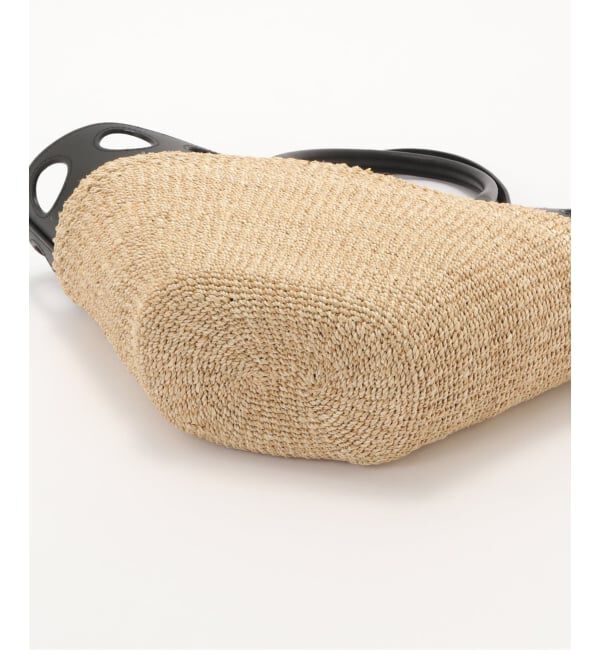  「VIOLAd'ORO/ ヴィオラドーロ サークルカットレザー*アバカBAG」|トートバッグ|