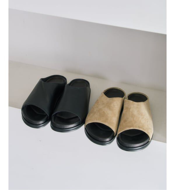  「レザーハイバンプクロッグ」|サンダル|